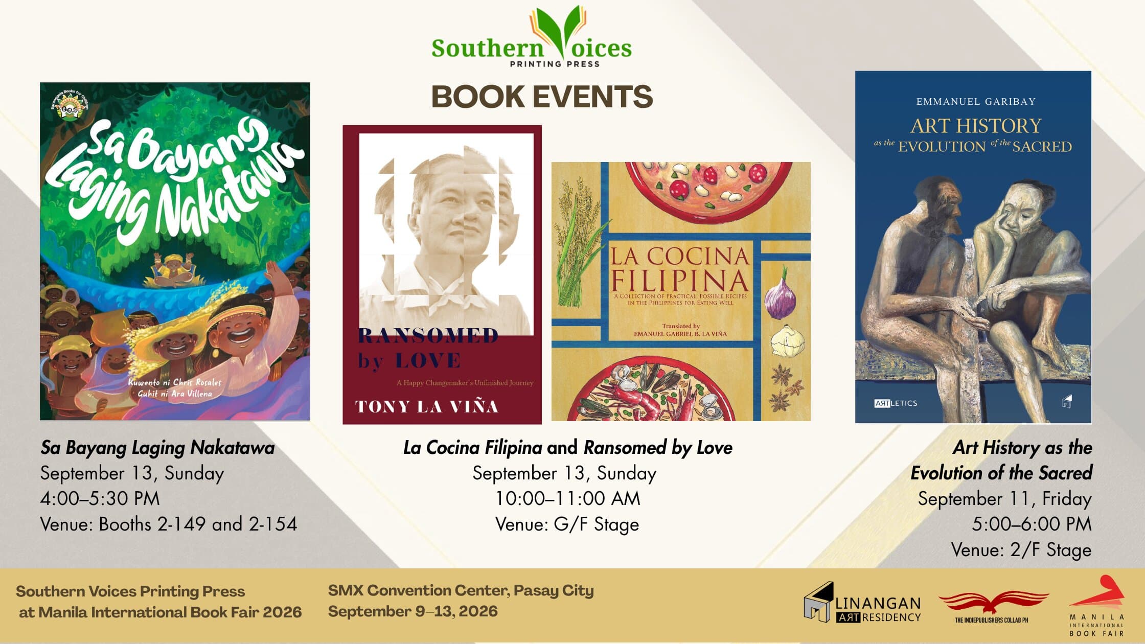 Southern Voices Printing Press Explores Politics and History Through Art, Children’s Literature, and Food Culture at MIBF 2026